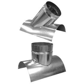 Galvanized Saddle Taps on Round for HVAC Ductwork