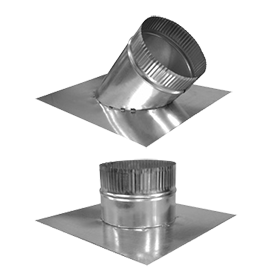 Galvanized Saddle Taps on Flat for HVAC Ductwork