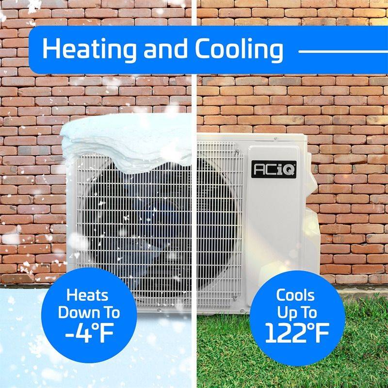 ACiQ Essentials multi-zone: heats down to -4F, cools up to 122F