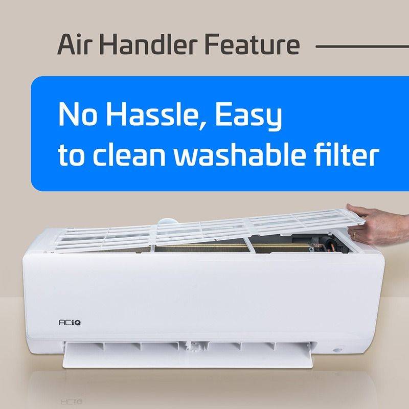 ACiQ Extreme air handler: easy-to-clean washable filter